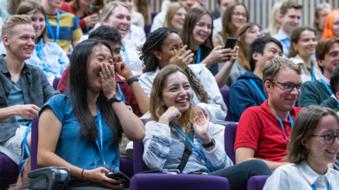 people in a lecture theatre